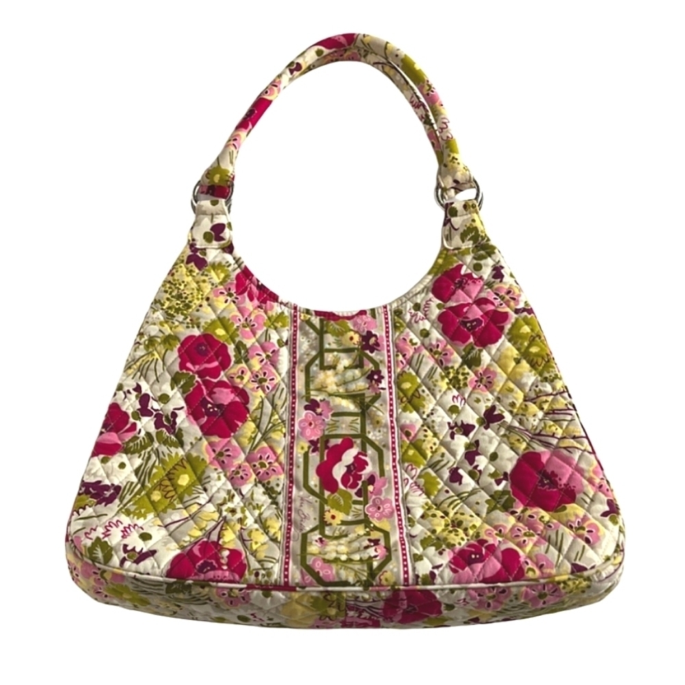 Vera Bradley Quilted Floral Make Me Blush Pattern Shoulder Hobo Bag